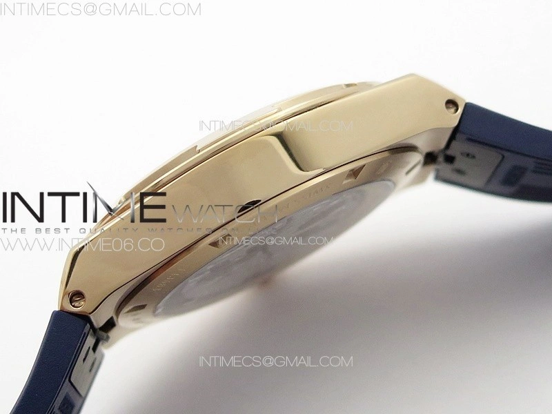 Overseas Tourbillon RG BBS Best Edition Blue Dial on Blue Rubber Strap