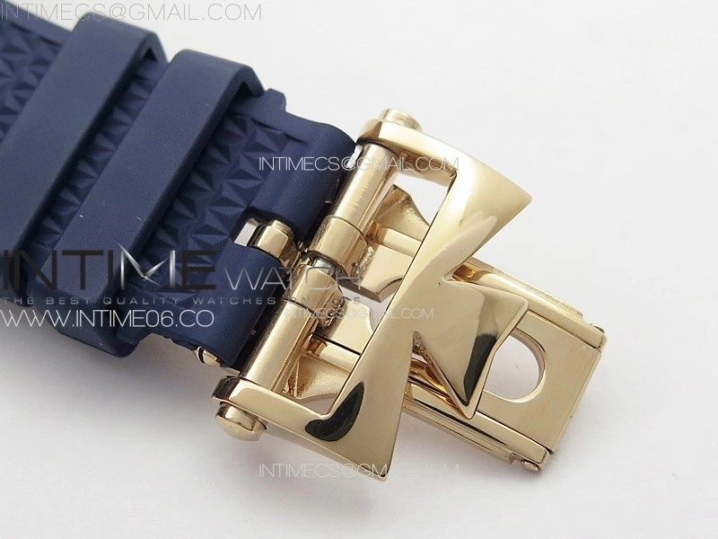 Overseas Tourbillon RG BBS Best Edition Blue Dial on Blue Rubber Strap