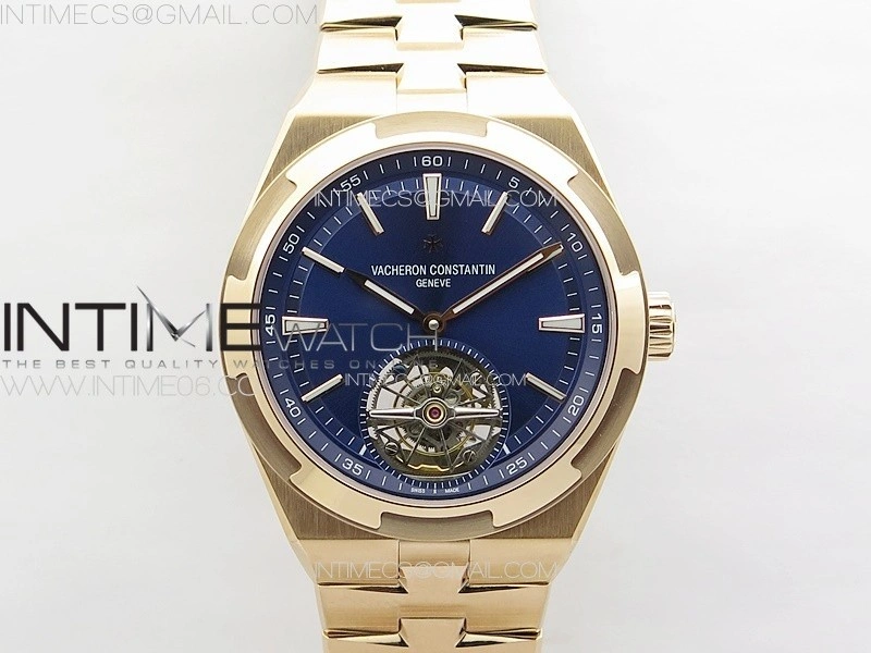 Overseas Tourbillon RG BBS Best Edition Blue Dial on RG Bracelet