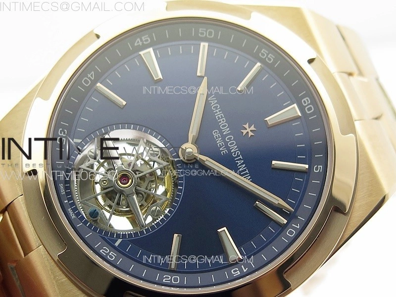 Overseas Tourbillon RG BBS Best Edition Blue Dial on RG Bracelet