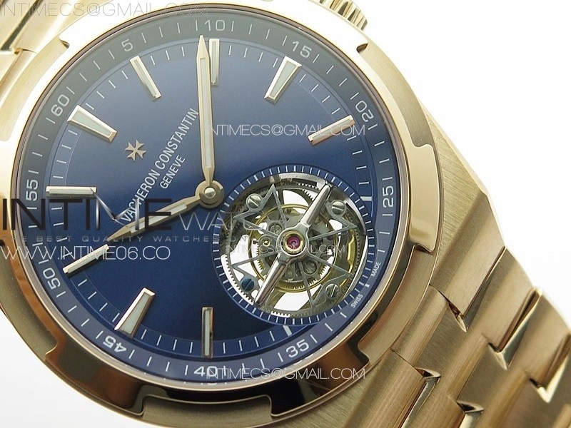 Overseas Tourbillon RG BBS Best Edition Blue Dial on RG Bracelet