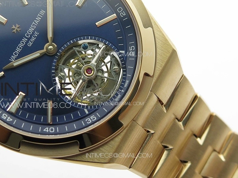 Overseas Tourbillon RG BBS Best Edition Blue Dial on RG Bracelet