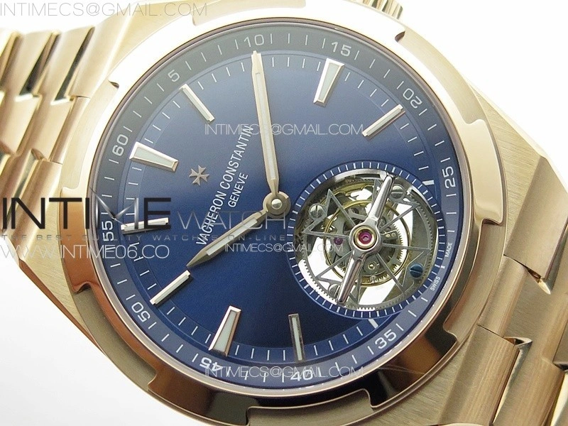 Overseas Tourbillon RG BBS Best Edition Blue Dial on RG Bracelet