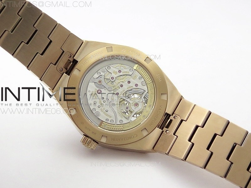 Overseas Tourbillon RG BBS Best Edition Blue Dial on RG Bracelet