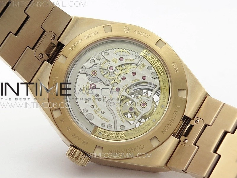 Overseas Tourbillon RG BBS Best Edition Blue Dial on RG Bracelet