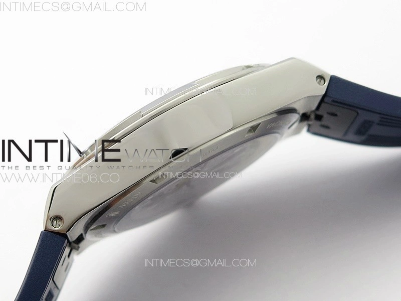 Overseas Tourbillon SS BBS Best Edition Blue Dial on Blue Rubber Strap