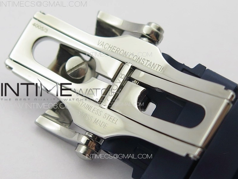 Overseas Tourbillon SS BBS Best Edition Blue Dial on Blue Rubber Strap