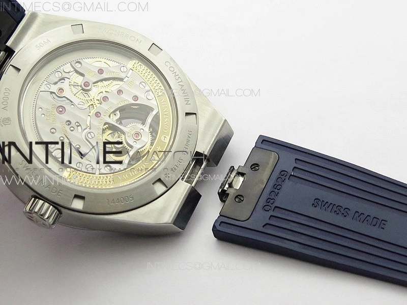 Overseas Tourbillon SS BBS Best Edition Blue Dial on Blue Rubber Strap