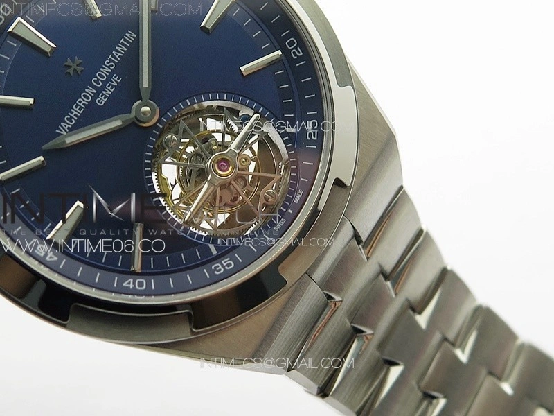 Overseas Tourbillon SS BBS Best Edition Blue Dial on SS Bracelet