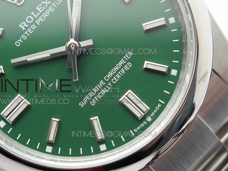 Oyster Perpetual 36mm 126000 BP Best Edition Green Dial on SS Bracelet