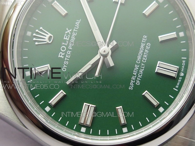 Oyster Perpetual 36mm 126000 BP Best Edition Green Dial on SS Bracelet