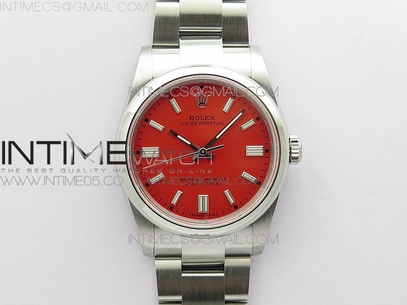Oyster Perpetual 36mm 126000 BP Best Edition Red Dial on SS Bracelet