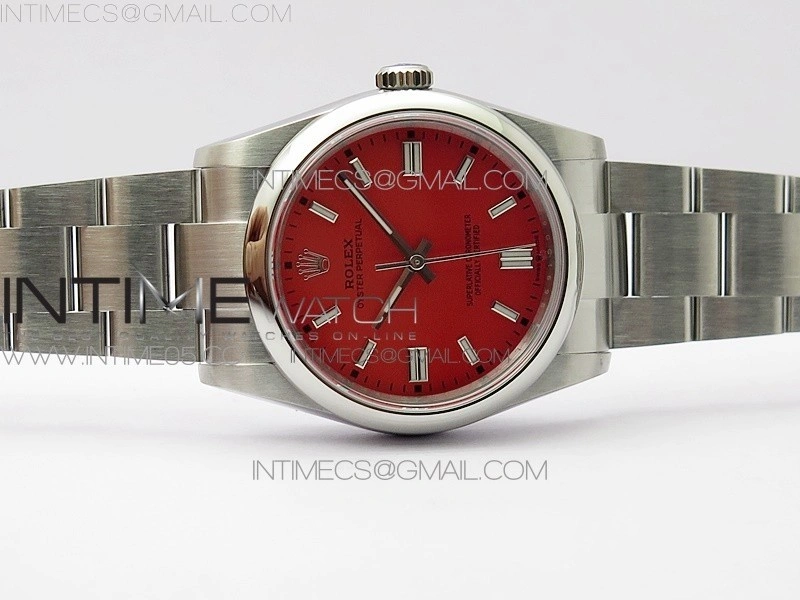 Oyster Perpetual 36mm 126000 BP Best Edition Red Dial on SS Bracelet