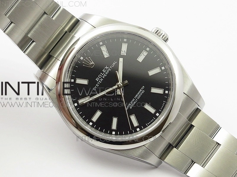 Oyster Perpetual 39mm 114300 BP 1:1 Best Edition Black Dial on SS Bracelet SA3132