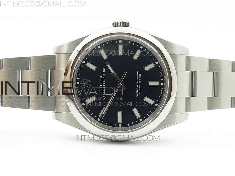 Oyster Perpetual 39mm 114300 BP 1:1 Best Edition Black Dial on SS Bracelet SA3132