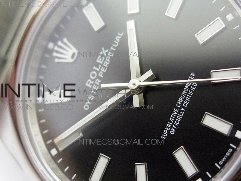 Oyster Perpetual 39mm 114300 BP 1:1 Best Edition Black Dial on SS Bracelet SA3132