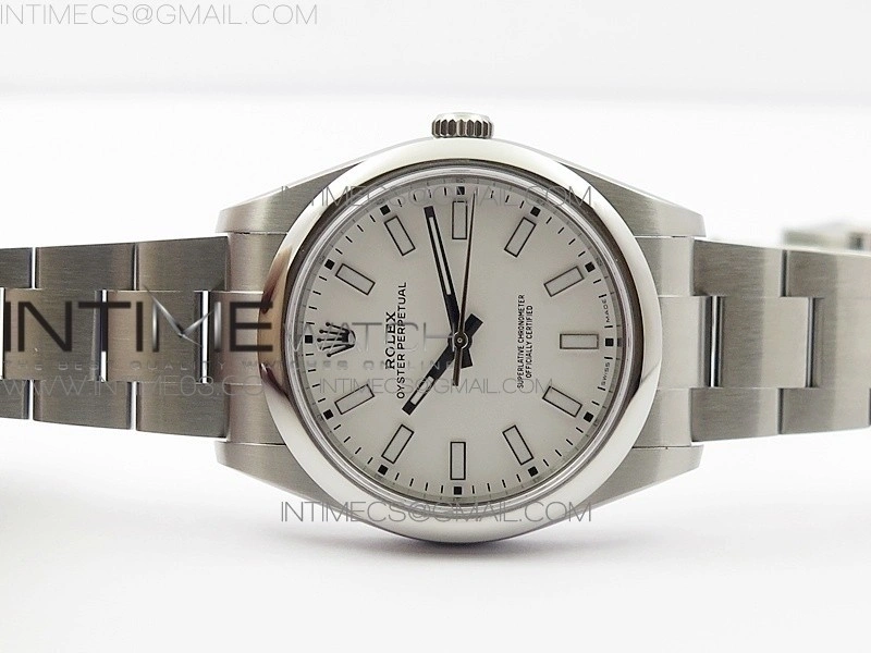 Oyster Perpetual 39mm 114300 BP 1:1 Best Edition White Dial on SS Bracelet SA3132