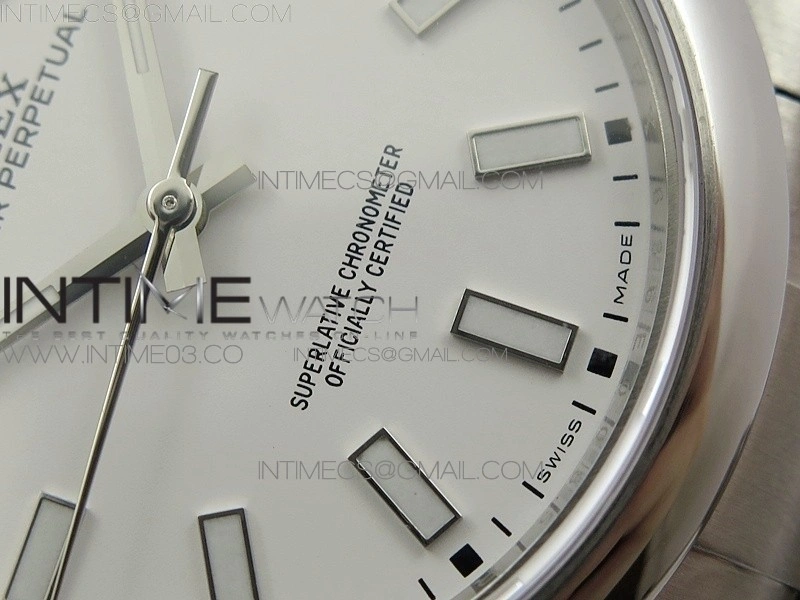 Oyster Perpetual 39mm 114300 BP 1:1 Best Edition White Dial on SS Bracelet SA3132