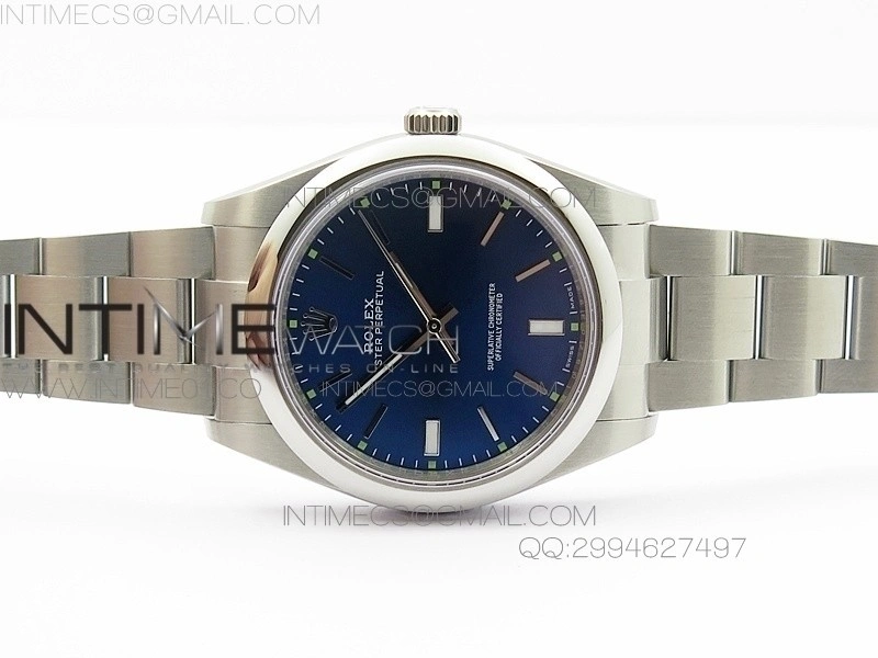 Oyster Perpetual 39mm 114300 BP Best Edition Blue Dial on SS Bracelet