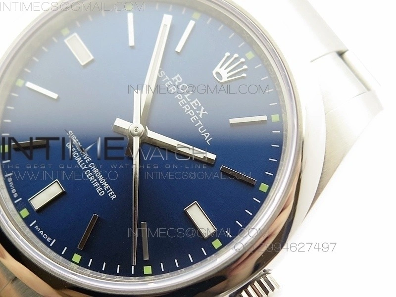 Oyster Perpetual 39mm 114300 BP Best Edition Blue Dial on SS Bracelet