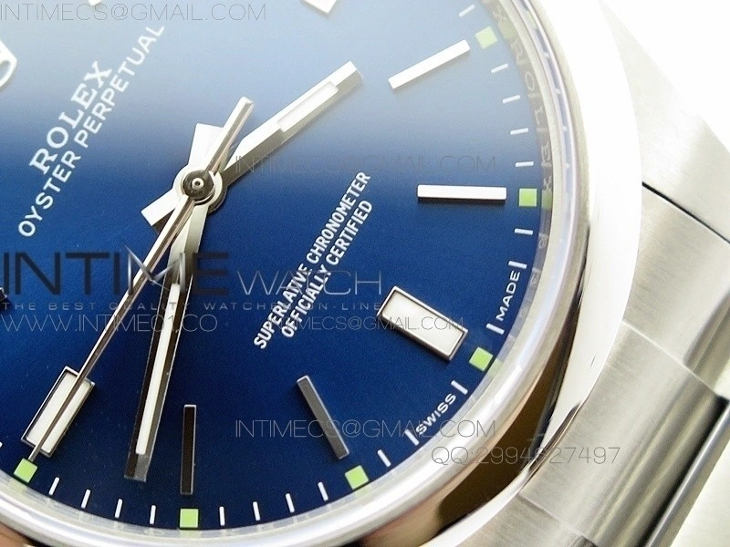Oyster Perpetual 39mm 114300 BP Best Edition Blue Dial on SS Bracelet