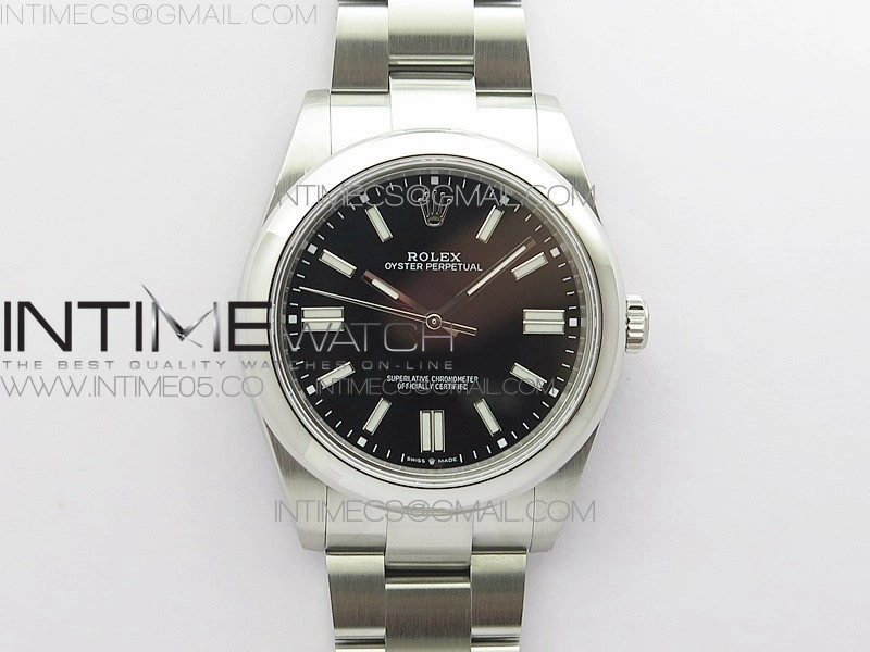 Oyster Perpetual 41mm 124300 BP Best Edition Black Dial on SS Bracelet