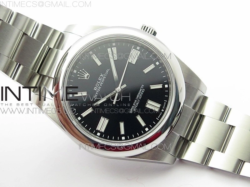 Oyster Perpetual 41mm 124300 BP Best Edition Black Dial on SS Bracelet