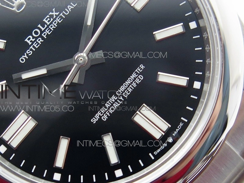 Oyster Perpetual 41mm 124300 BP Best Edition Black Dial on SS Bracelet