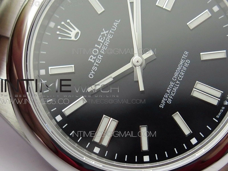 Oyster Perpetual 41mm 124300 BP Best Edition Black Dial on SS Bracelet