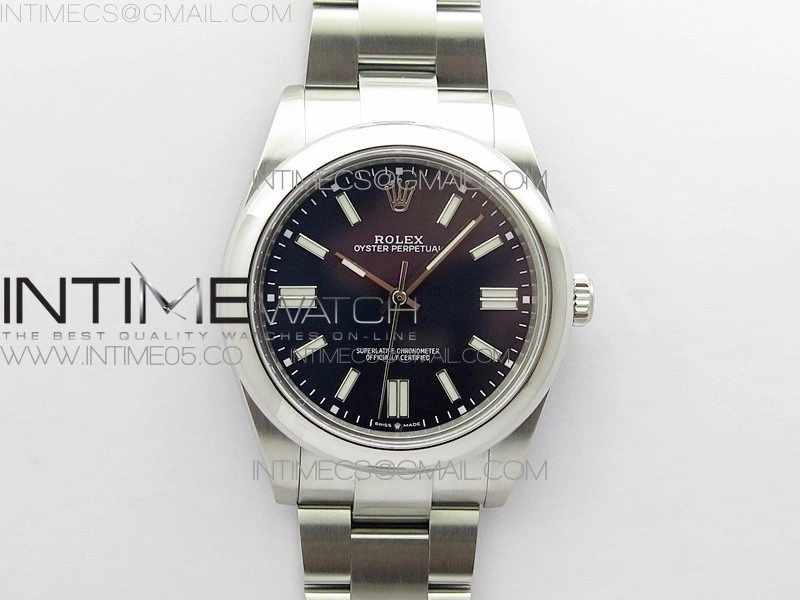 Oyster Perpetual 41mm 124300 BP Best Edition Dark Blue Dial on SS Bracelet
