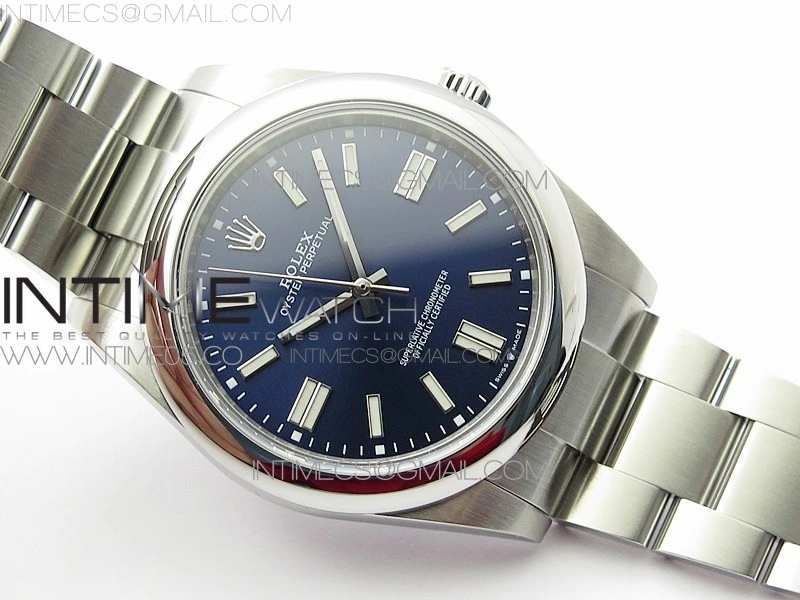 Oyster Perpetual 41mm 124300 BP Best Edition Dark Blue Dial on SS Bracelet