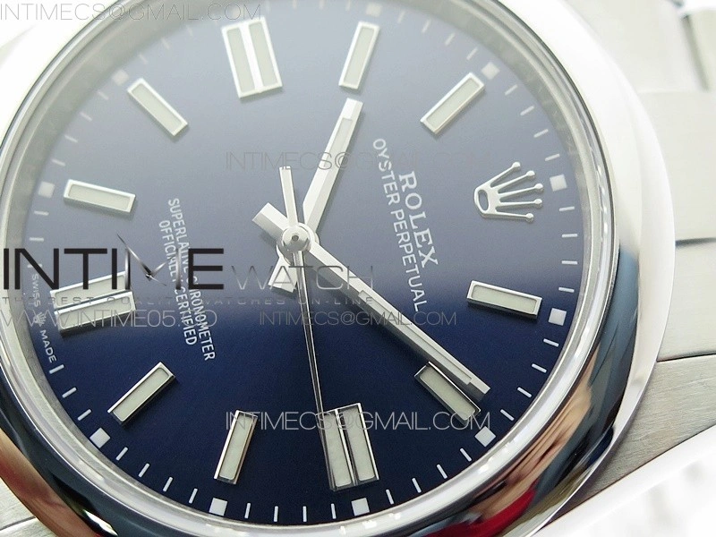 Oyster Perpetual 41mm 124300 BP Best Edition Dark Blue Dial on SS Bracelet