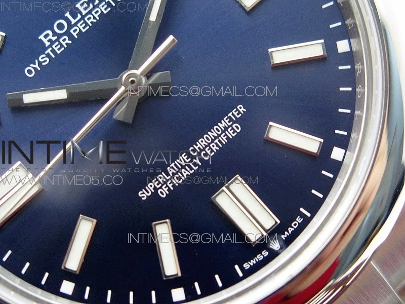 Oyster Perpetual 41mm 124300 BP Best Edition Dark Blue Dial on SS Bracelet