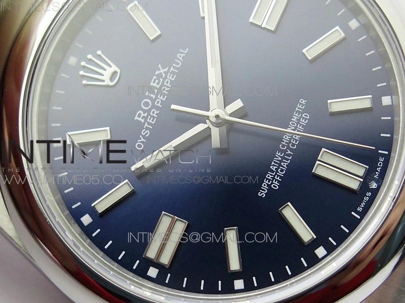 Oyster Perpetual 41mm 124300 BP Best Edition Dark Blue Dial on SS Bracelet
