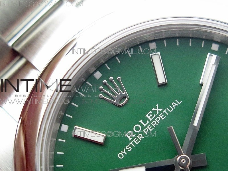 Oyster Perpetual 41mm 124300 BP Best Edition Green Dial on SS Bracelet