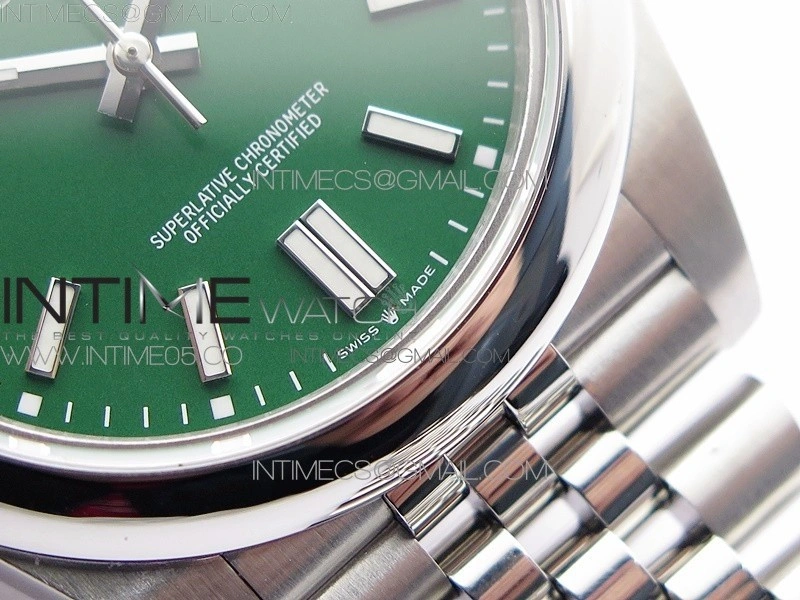 Oyster Perpetual 41mm 124300 BP Best Edition Green Dial on SS Jubilee Bracelet