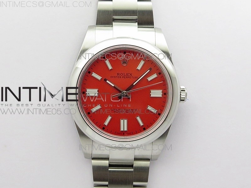 Oyster Perpetual 41mm 124300 BP Best Edition Red Dial on SS Bracelet