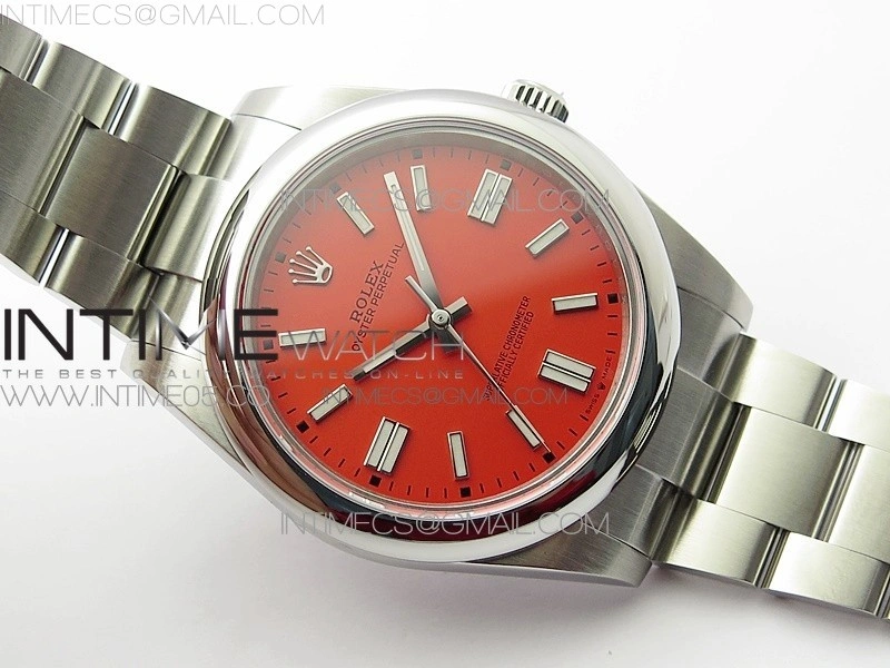 Oyster Perpetual 41mm 124300 BP Best Edition Red Dial on SS Bracelet