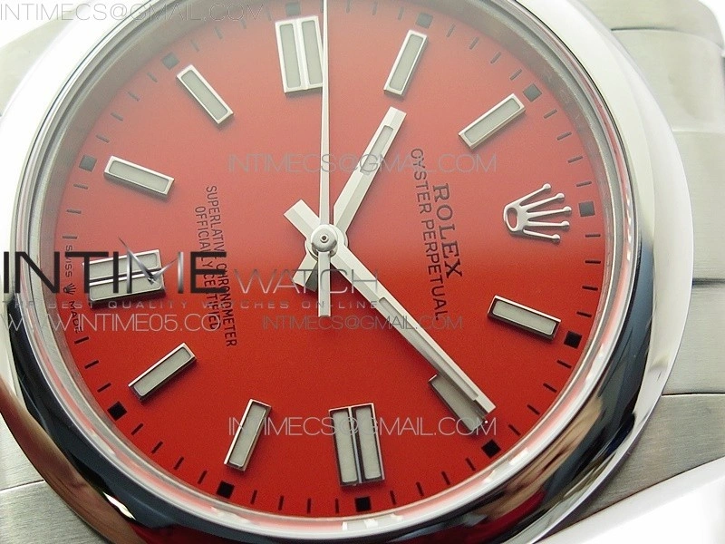 Oyster Perpetual 41mm 124300 BP Best Edition Red Dial on SS Bracelet