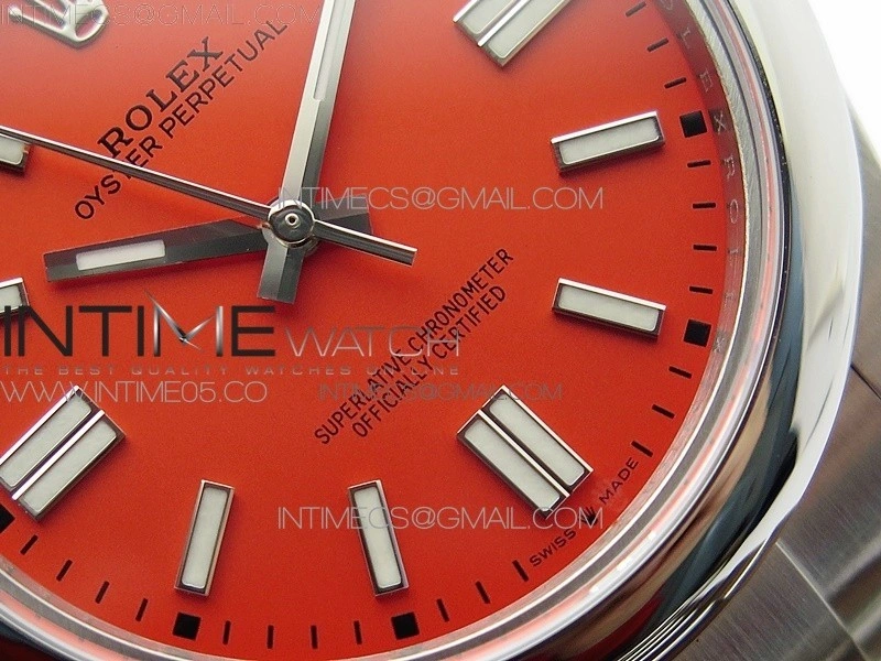 Oyster Perpetual 41mm 124300 BP Best Edition Red Dial on SS Bracelet