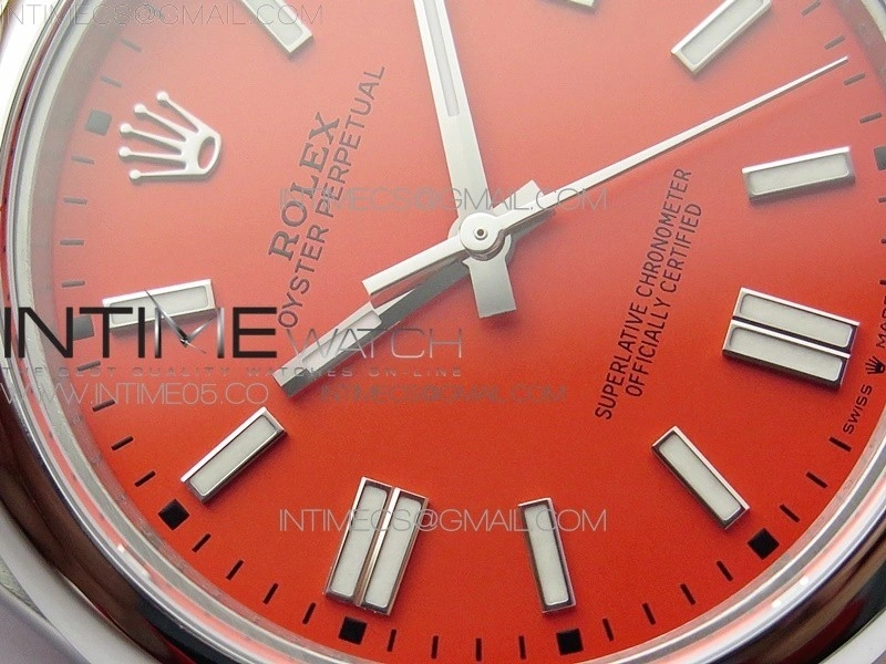 Oyster Perpetual 41mm 124300 BP Best Edition Red Dial on SS Bracelet