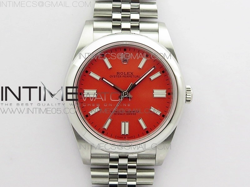 Oyster Perpetual 41mm 124300 BP Best Edition Red Dial on SS Jubilee Bracelet