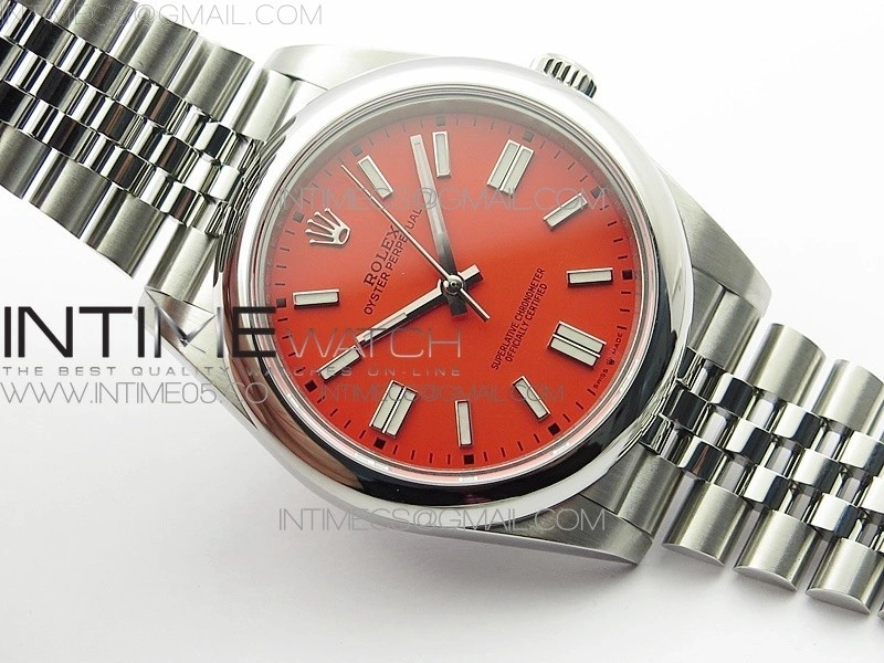 Oyster Perpetual 41mm 124300 BP Best Edition Red Dial on SS Jubilee Bracelet