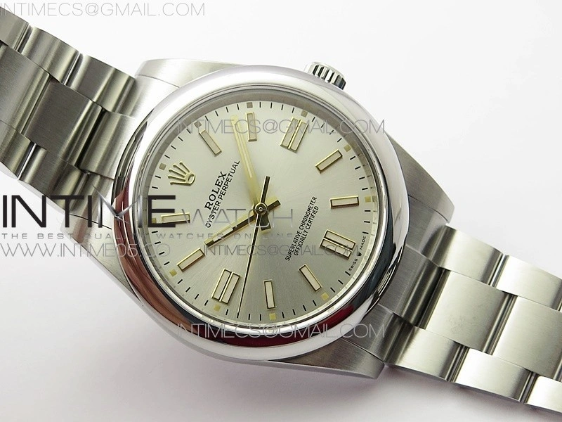 Oyster Perpetual 41mm 124300 BP Best Edition Silver Dial on SS Bracelet