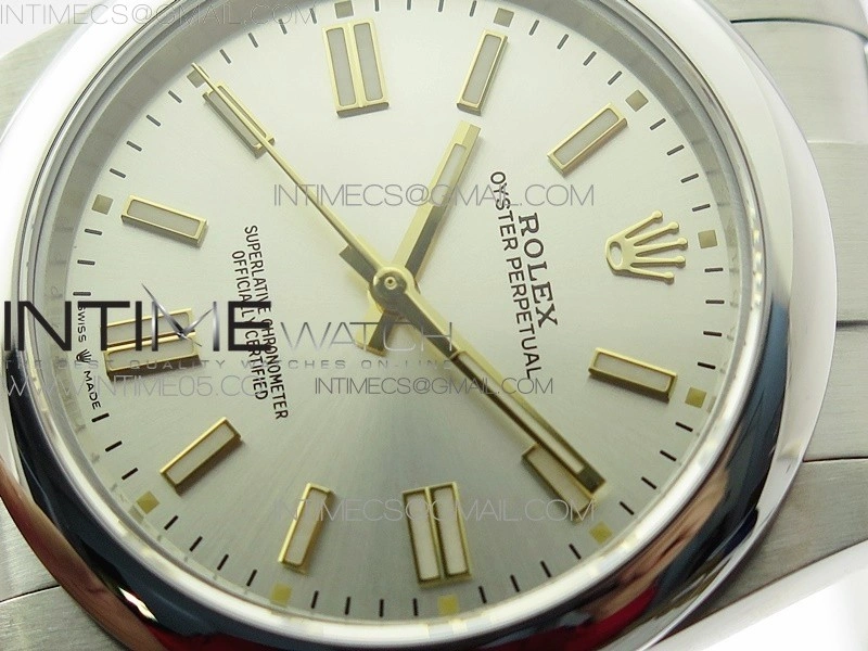Oyster Perpetual 41mm 124300 BP Best Edition Silver Dial on SS Bracelet