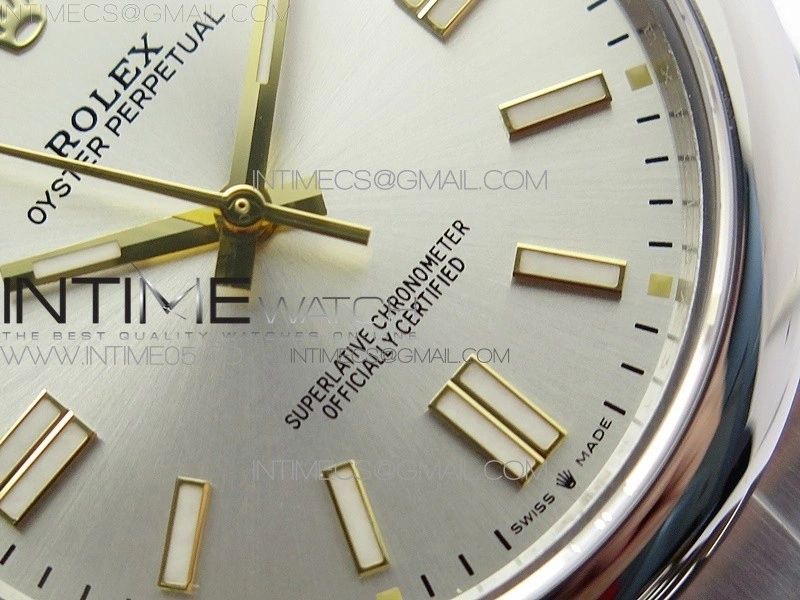 Oyster Perpetual 41mm 124300 BP Best Edition Silver Dial on SS Bracelet