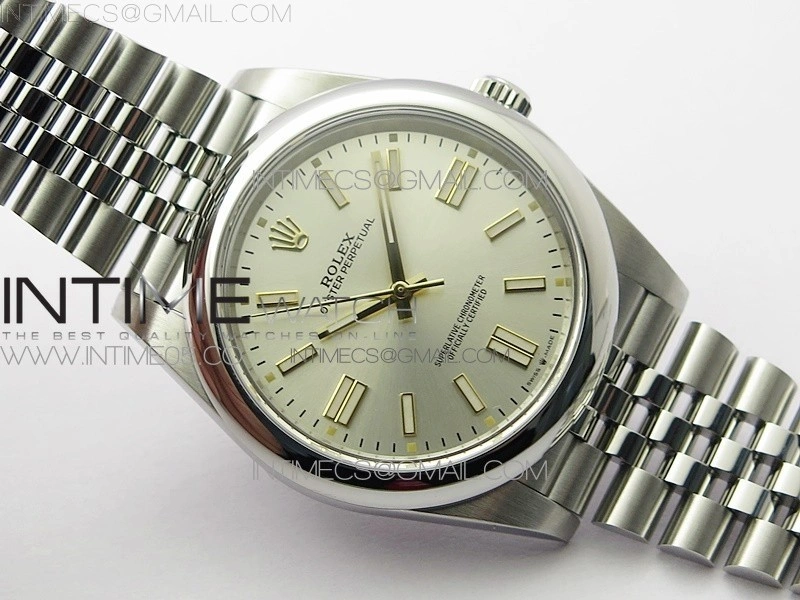 Oyster Perpetual 41mm 124300 BP Best Edition Silver Dial on SS Jubilee Bracelet