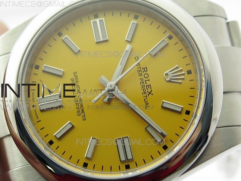 Oyster Perpetual 41mm 124300 BP Best Edition Yellow Dial on SS Bracelet