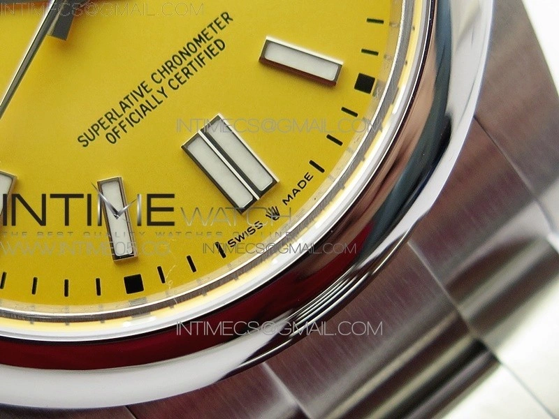 Oyster Perpetual 41mm 124300 BP Best Edition Yellow Dial on SS Bracelet
