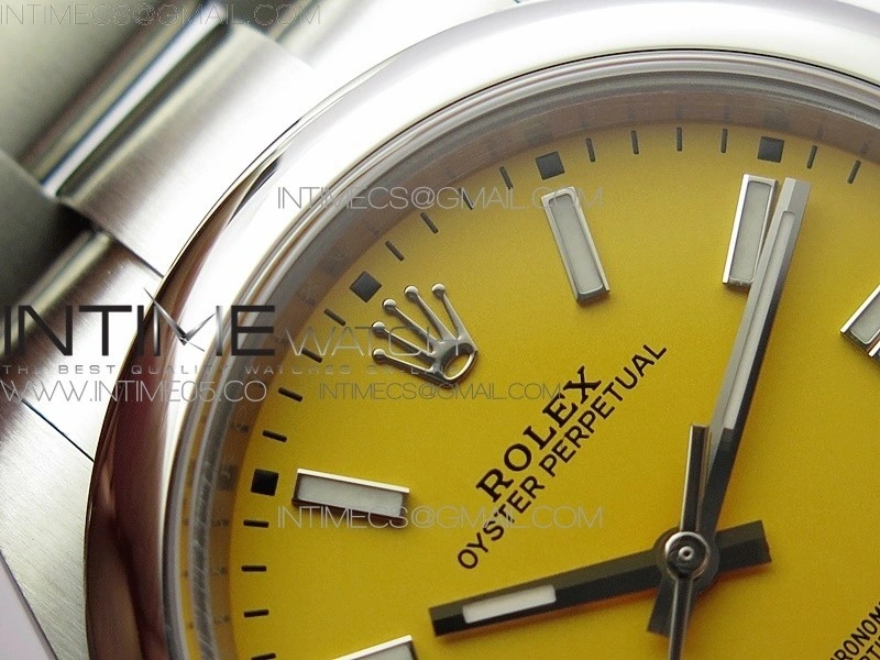 Oyster Perpetual 41mm 124300 BP Best Edition Yellow Dial on SS Bracelet